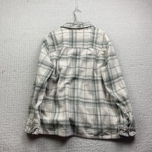 Zara DNWR-Heavyweight Flannel Shirt Men's XL Light Green Lumberjack - Picture 9 of 12